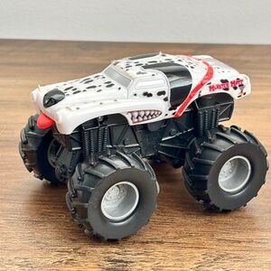 Monster Jam Monster Mutt Dalmatian Black & White Dog Monster Truck Toy 4.5" L